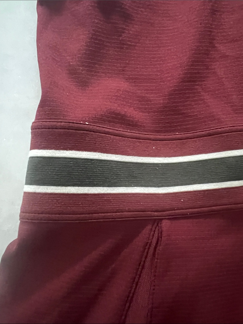 Nike Burgundy Tennis Dress with White Trim - Picture 4 of 6